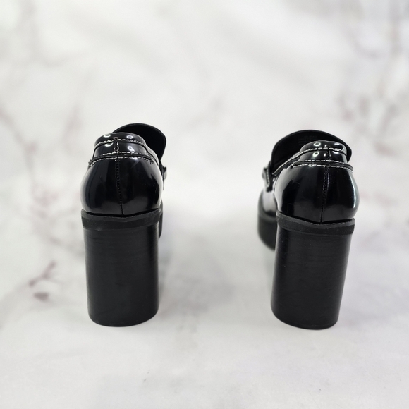 Delias Dolls Kill Loafer Women 10 Black Patent There She Platform Butterfly Shoe - Picture 3 of 11